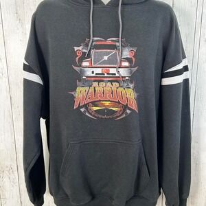 Sport Tek by Port Authority Road Warriors Hoodie Size 2XL Black and White